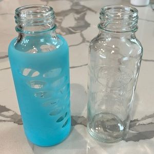 Two Dr. Brown’s Glass 8oz Bottles with Accessories
